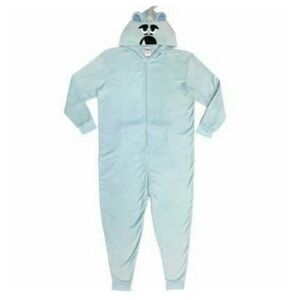 Abominable Snowman Yeti to Party Zipster Yeti One Piece Pajama Boys Size 12/14